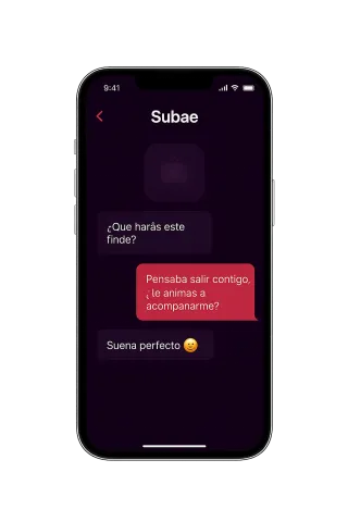 Vista previa del chat Subae